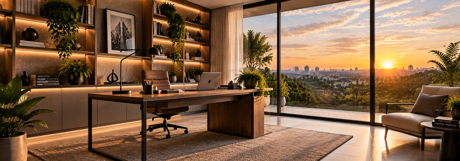 Ambiente de Home Office — imagem ilustrativa